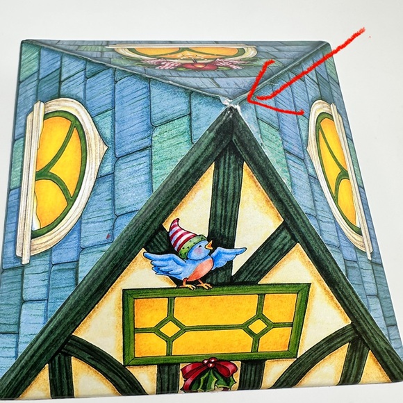 Vintage Mary Engelbreit Christmas Nesting Boxes Set of 3 Paperboard Whimsical - Picture 14 of 15